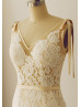 Sexy Backless Mermaid Lace Wedding Dress